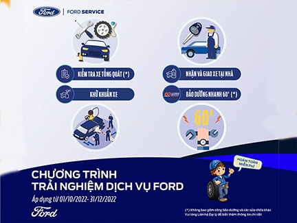 CHƯƠNG TRÌNH TRẢI NGHIỆM DỊCH VỤ FORD