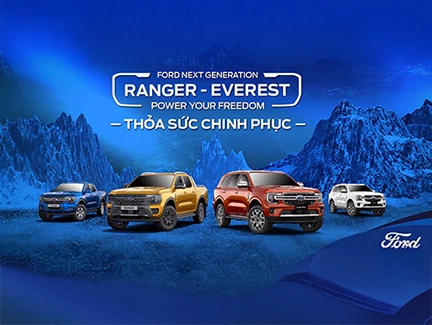 Lái thử xe bán tải Ford Ranger và xe SUV Ford Everest Thế hệ Mới