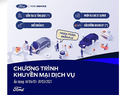 CHƯƠNG TRÌNH TRẢI NGHIỆM DỊCH VỤ FORD