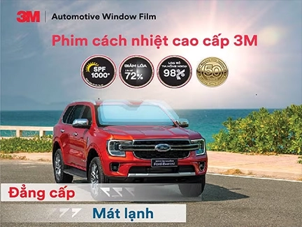 Giới thiệu Phim cách Nhiệt 3M-Phụ Kiện Chính hãng phê duyệt bởi Ford