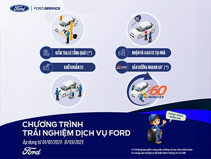 CHƯƠNG TRÌNH TRẢI NGHIỆM DỊCH VỤ FORD
