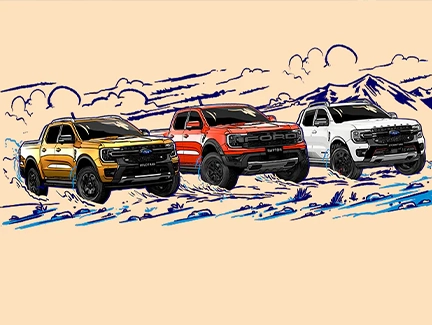 ford wildtrak, raptor and stormtrak