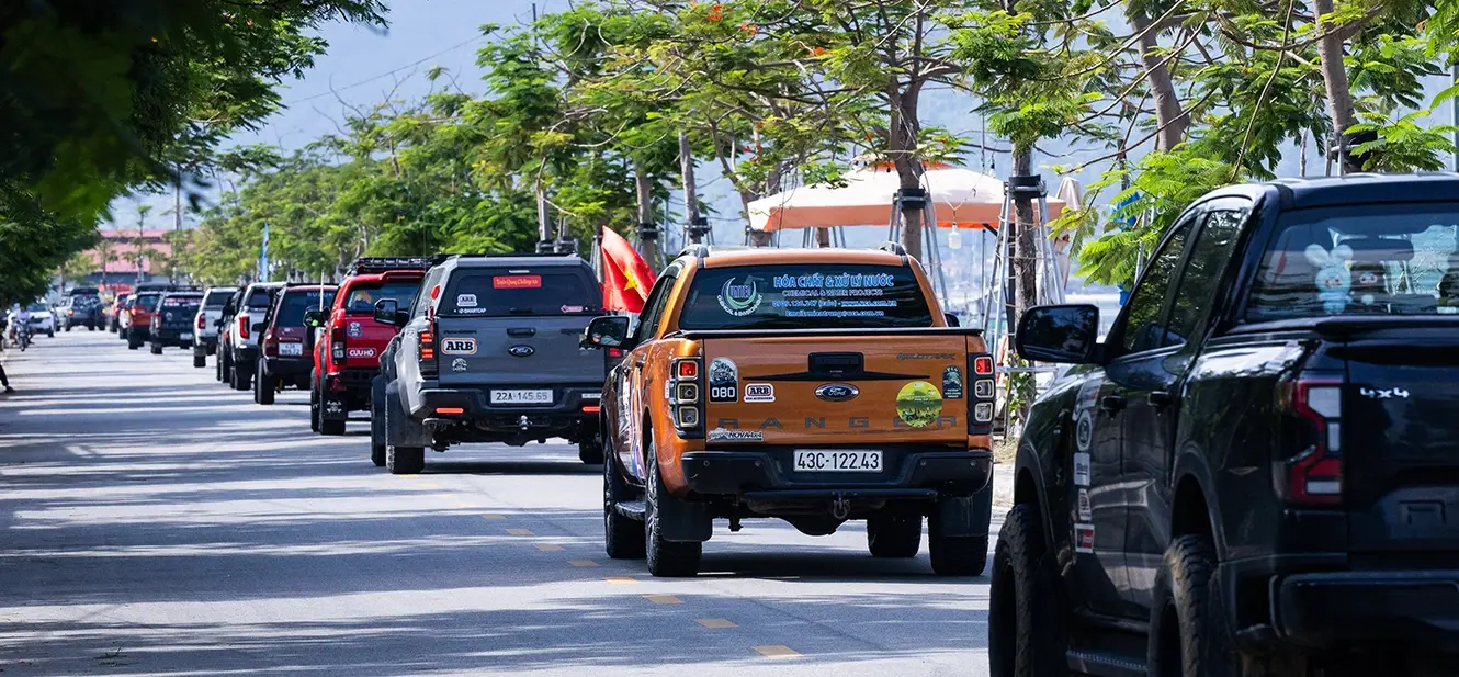 Hàng trăm xe bán tải Ford Ranger quy tụ tại Ngày hội Bán tải Việt Nam 2026 ở Lăng Cô, Huế.