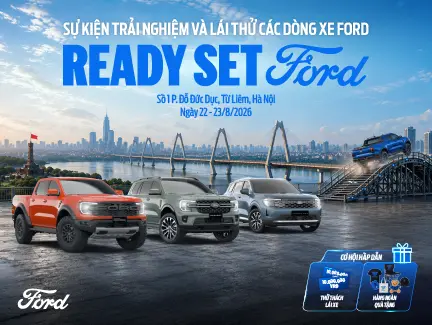 Đăng ký tham gia sự kiện trải nghiệm và lái thử các dòng xe Ford