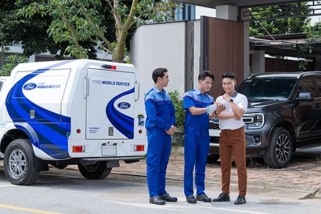 ford service van on static