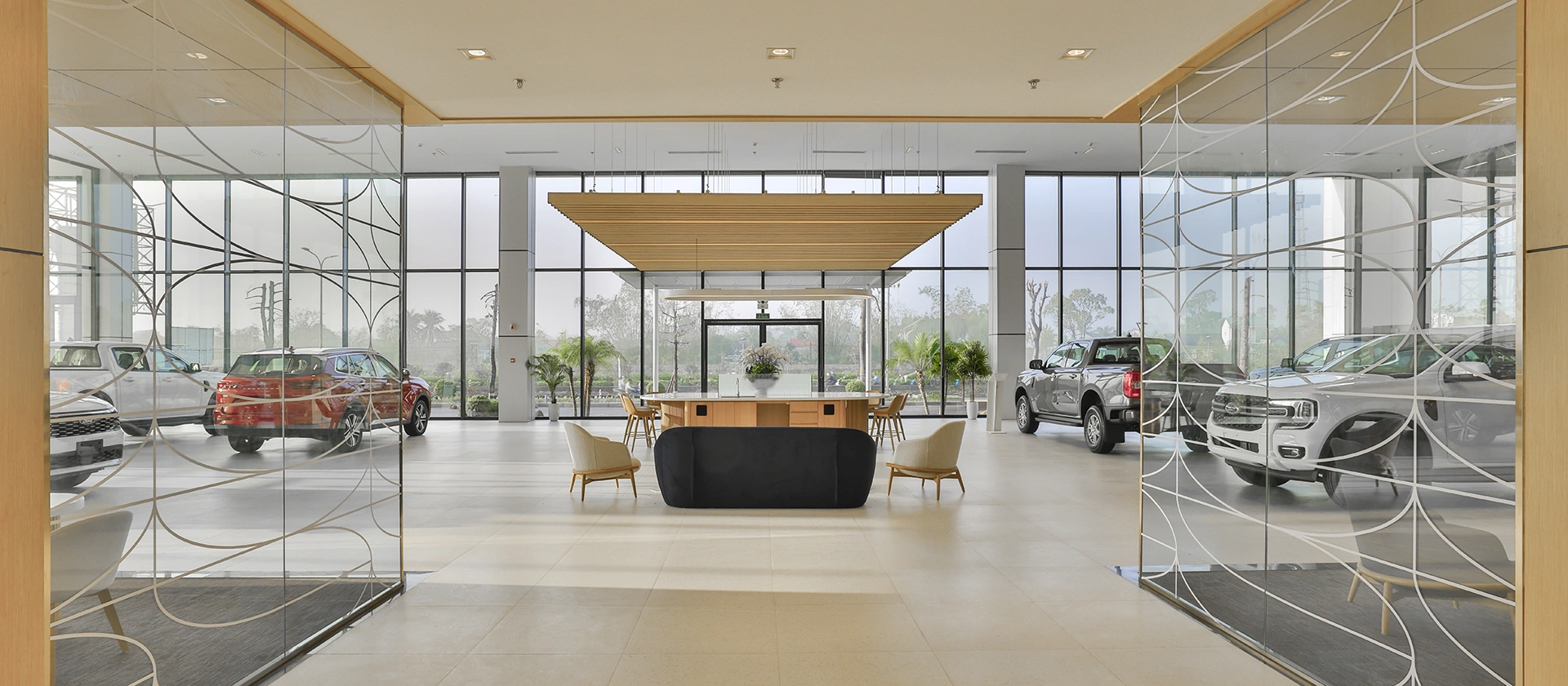 Ford open showroom area