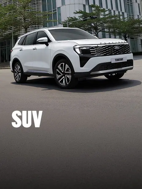 Ford white SUV Territory 