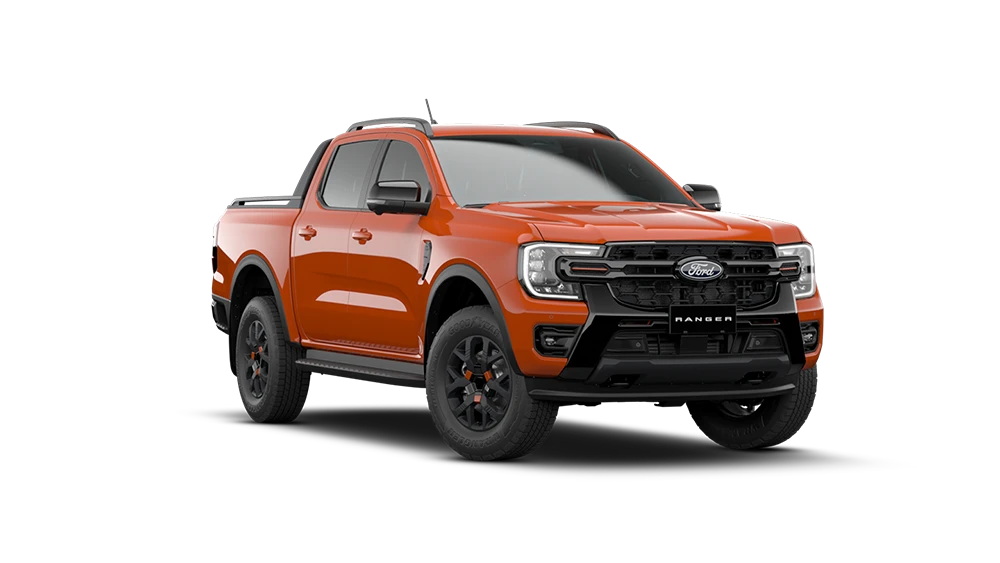 ford new wildtrak in orange on model-new-wildtrak