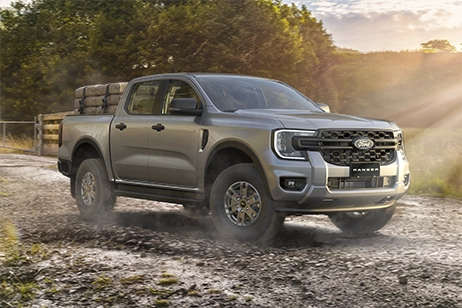 Ford ranger in iconic silver on xf