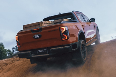ford ranger in orange on xf