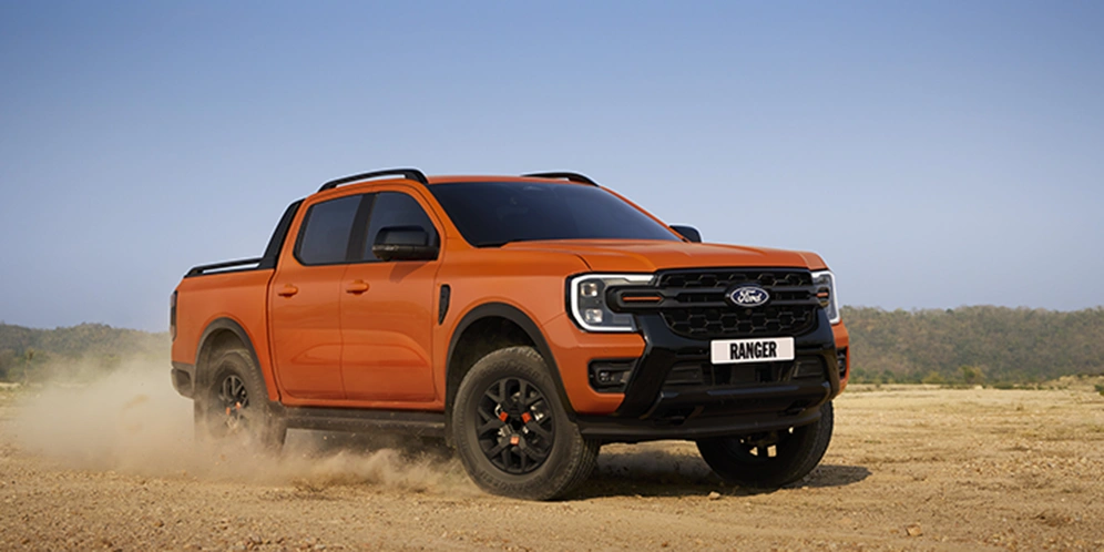 orange raptor in sand on overview