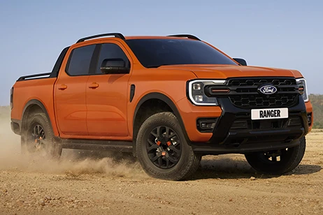 Ford Wildtrak in ignite orange