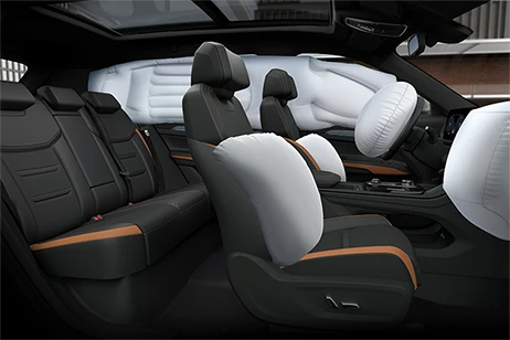 Six airbags provide maximum protection