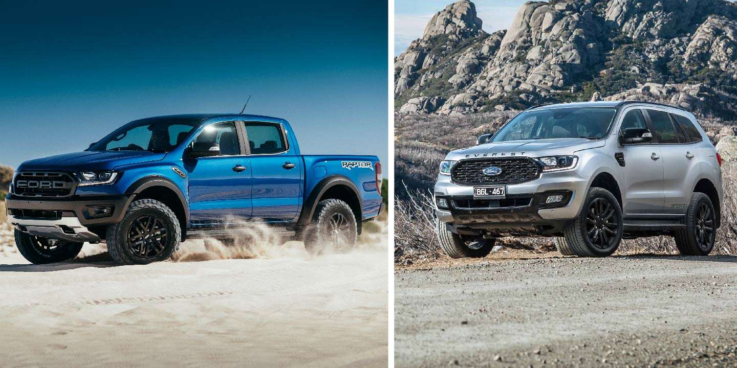 Ford Ranger Raptor và Everest Sport