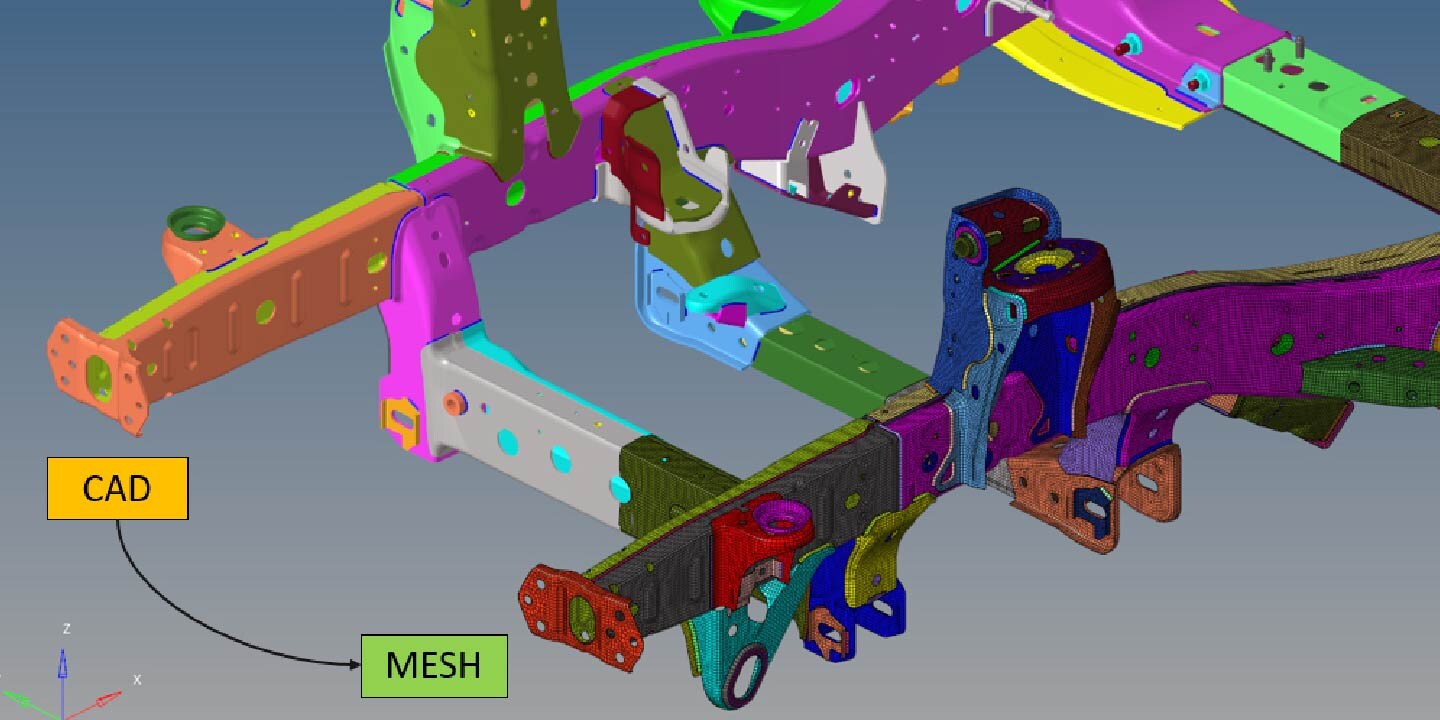 Chi tiết thân xe kế được tạo ra với sự hỗ trợ của phần mềm máy tính