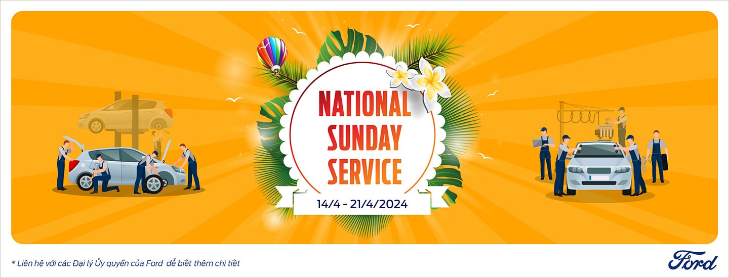 CHƯƠNG TRÌNH NGÀY CHỦ NHẬT DỊCH VỤ TRÊN TOÀN QUỐC