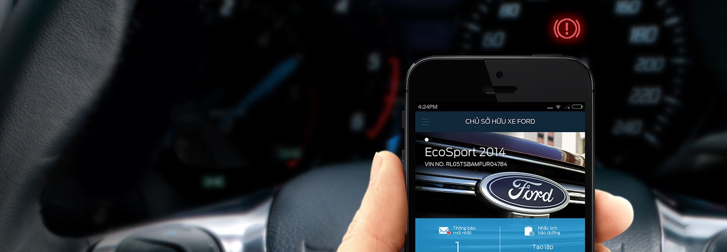Sử dụng xe thành thạo với ứng dụng Chủ Sở hữu Xe Ford